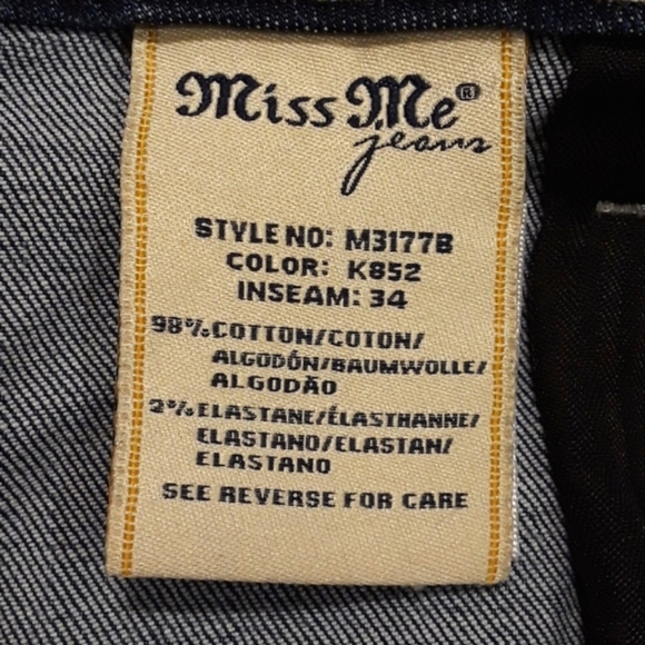 Miss Me Bootcut Jeans. Women's Size: Waist 31x34 Inseam. - Picture 8 of 10